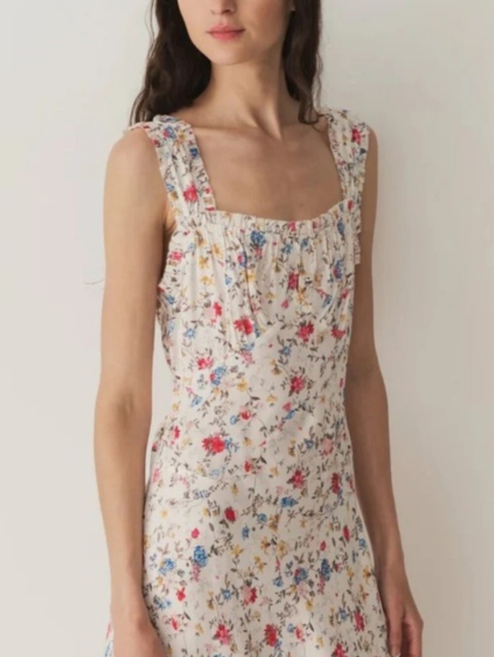 NWT DÔEN Ascella Dress in "Blanc Flowering Meadow" Midi Dress - Picture 11 of 15